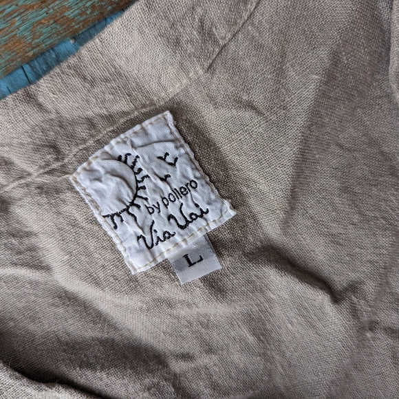Vintage linen Via Vai By Pollero top - Picture 9 of 11